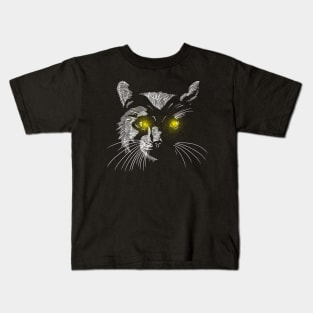 Black Cat Eye Kids T-Shirt